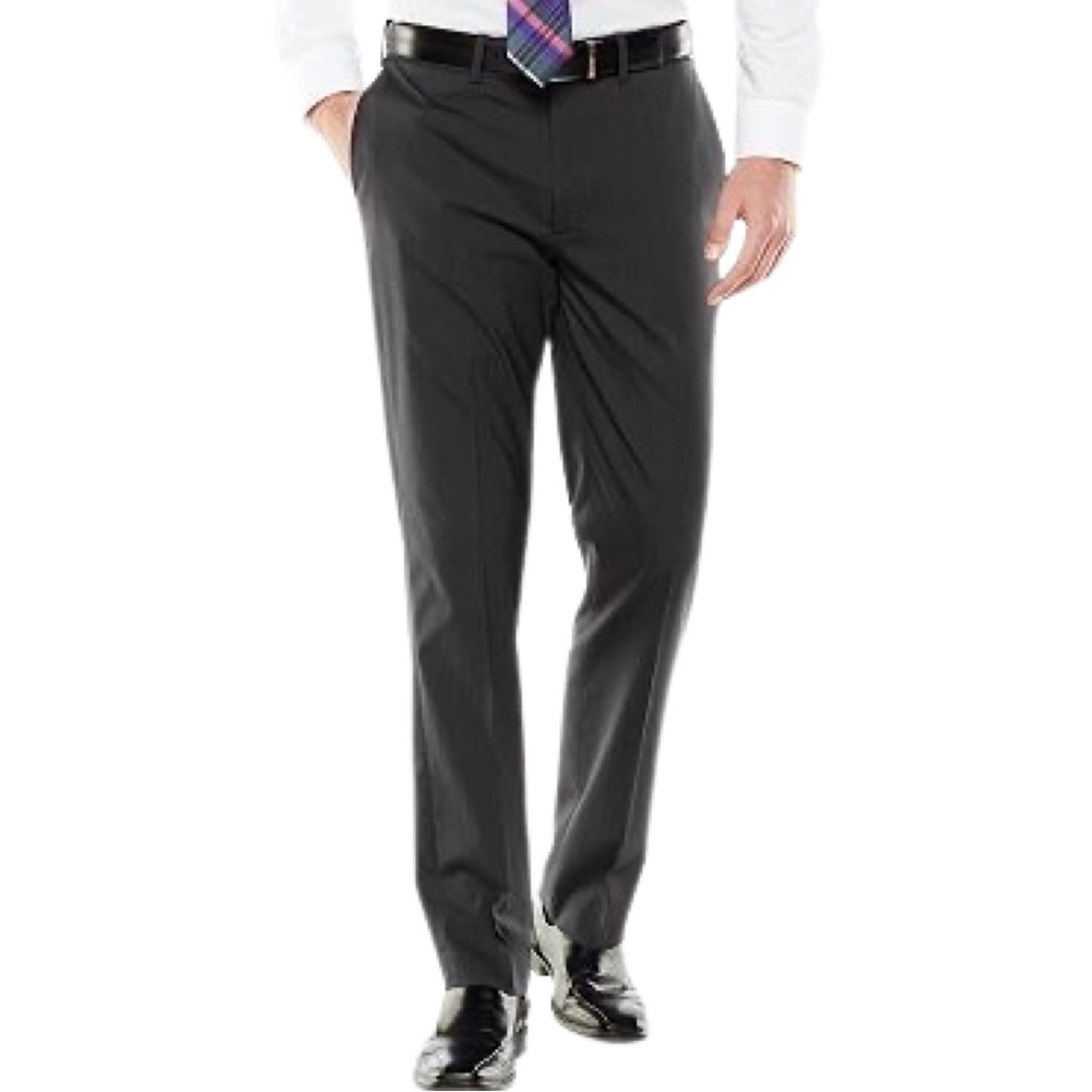 Men's Axist Ultra Series Slim-Fit Solid Flat-Front Dress Pants 30 X 32